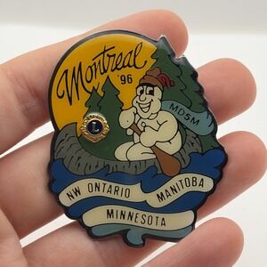 1996 Lions Club Montreal MD5M NW Ontario Manitoba Minnesota Lapel Hat Pin